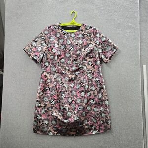 ASOS Pink Floral Asymmetrical Dress